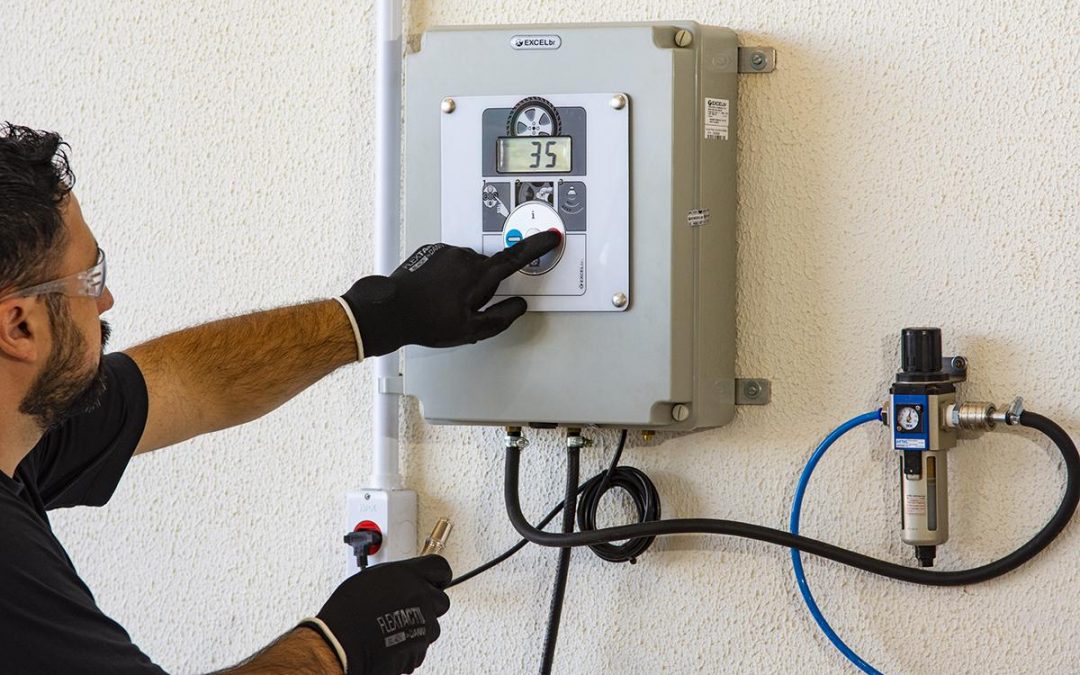 Calibração de pneus com nitrogênio